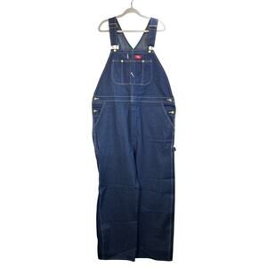 Dickies Mens Blue Dark 42X30 100% Cotton Overalls Workwear